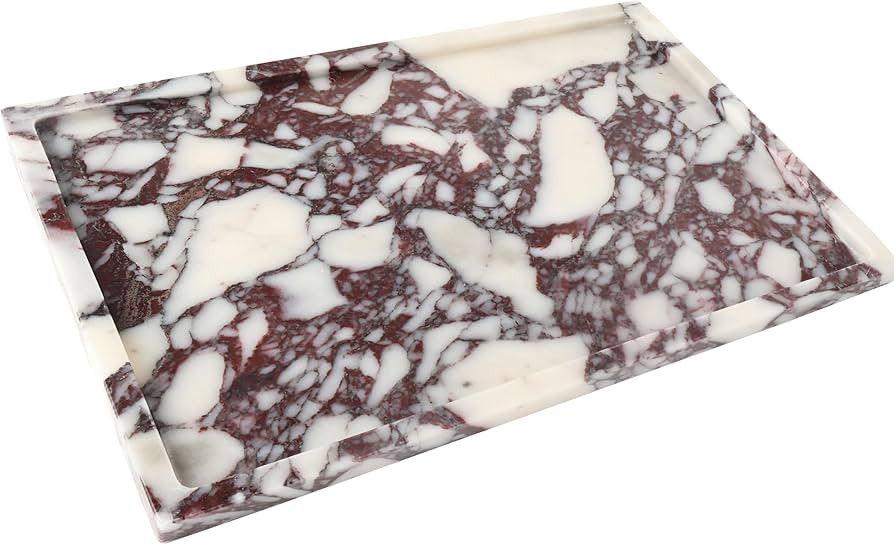 Genuine Natural Marble Tray for Luxurious Home Decorative- Marble Stone Storage Tray for Bathroom... | Amazon (US)