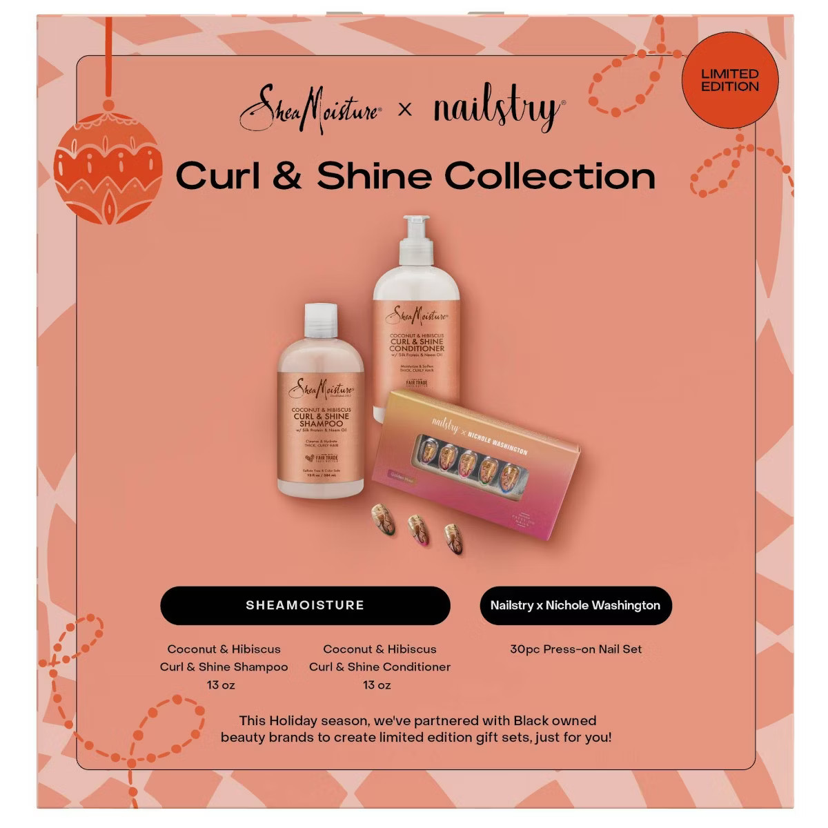 SheaMoisture Richness of Shine Shampoo & Conditioner Gift Set - 26 fl oz/ 3ct | Target