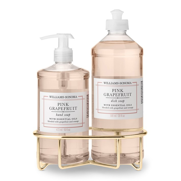 Williams Sonoma Pink Grapefruit Hand Soap & Dish Soap 3-Piece Kitchen Set | Williams-Sonoma