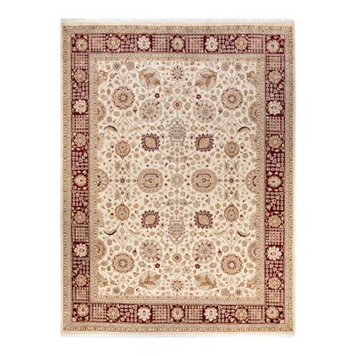 Mogul One-of-a-Kind Hand-Knotted Ivory/Red/Taupe Area Rug 9'2" x 12'2 | Wayfair North America