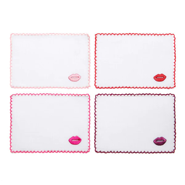 Lipstick Kisses Cocktail Napkins | Larroude