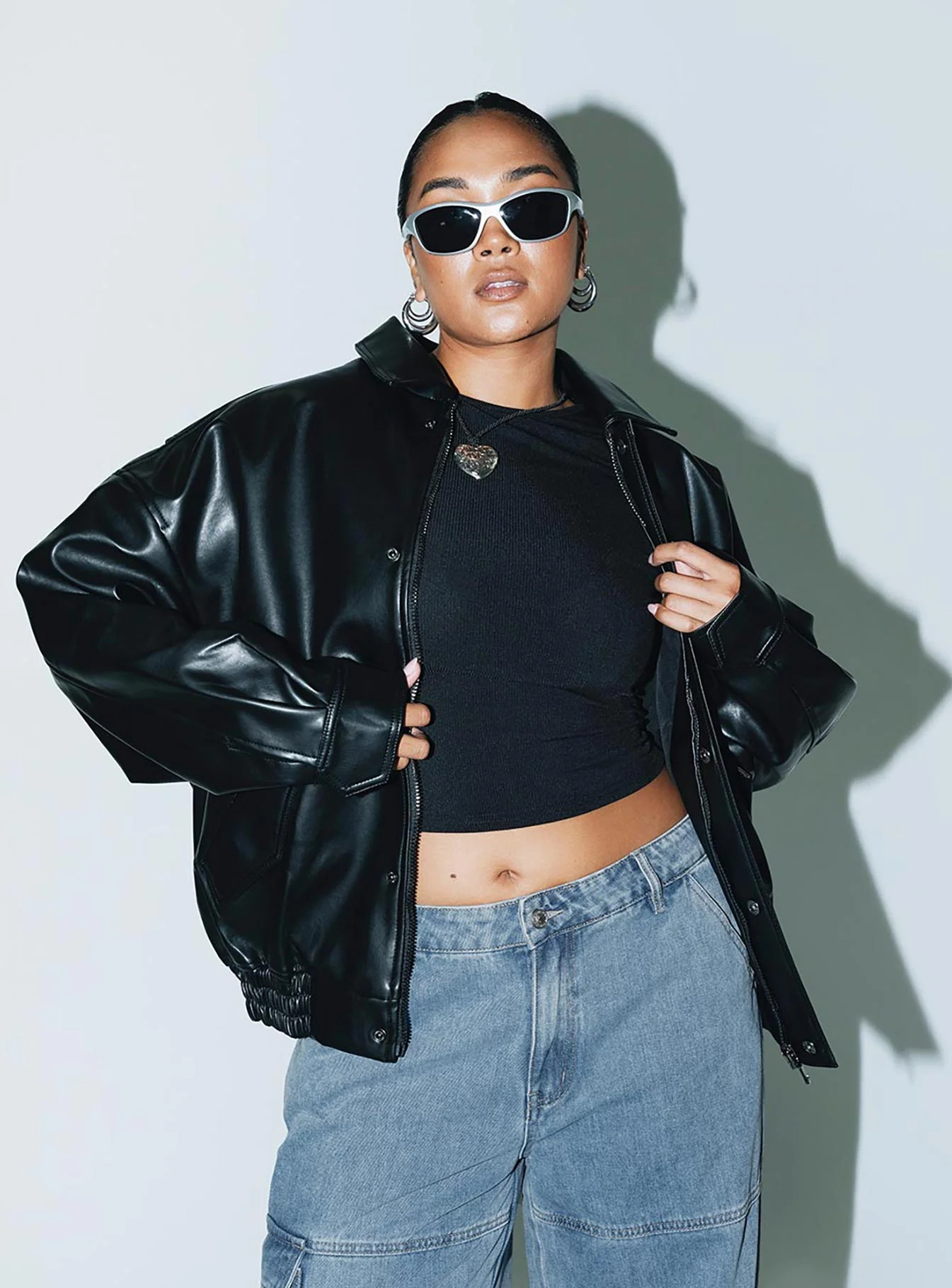 Kenny Bomber Jet Black | Princess Polly US