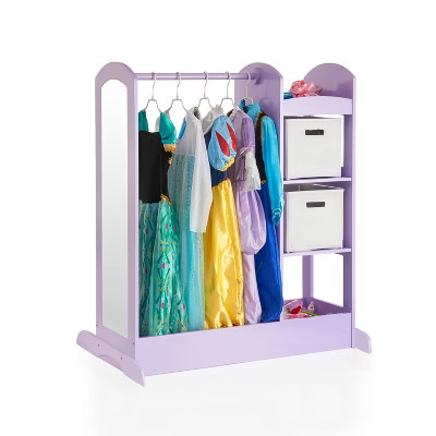 Guidecraft See and Store Dress Up Center - Lavender: Kids' Storage Armoire, Costume Wardrobe Shel... | Target