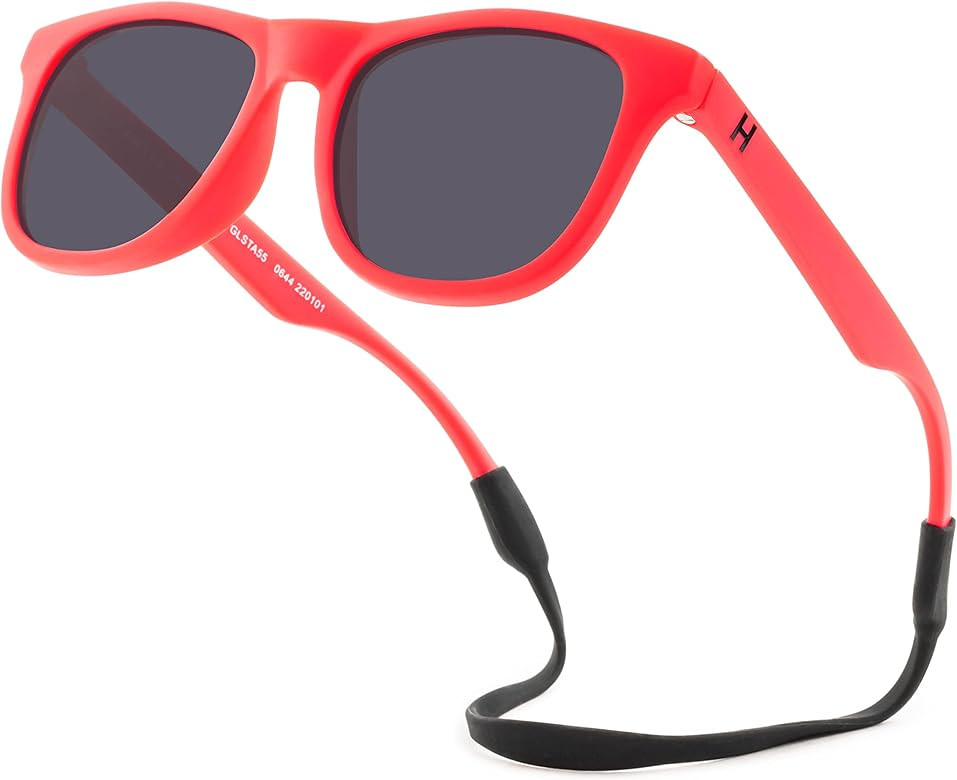 Hipsterkid Baby Sunglasses with Strap, Bendable, Shatter-Resistant | Boys, Girls, Babies, Toddlers | | Amazon (US)