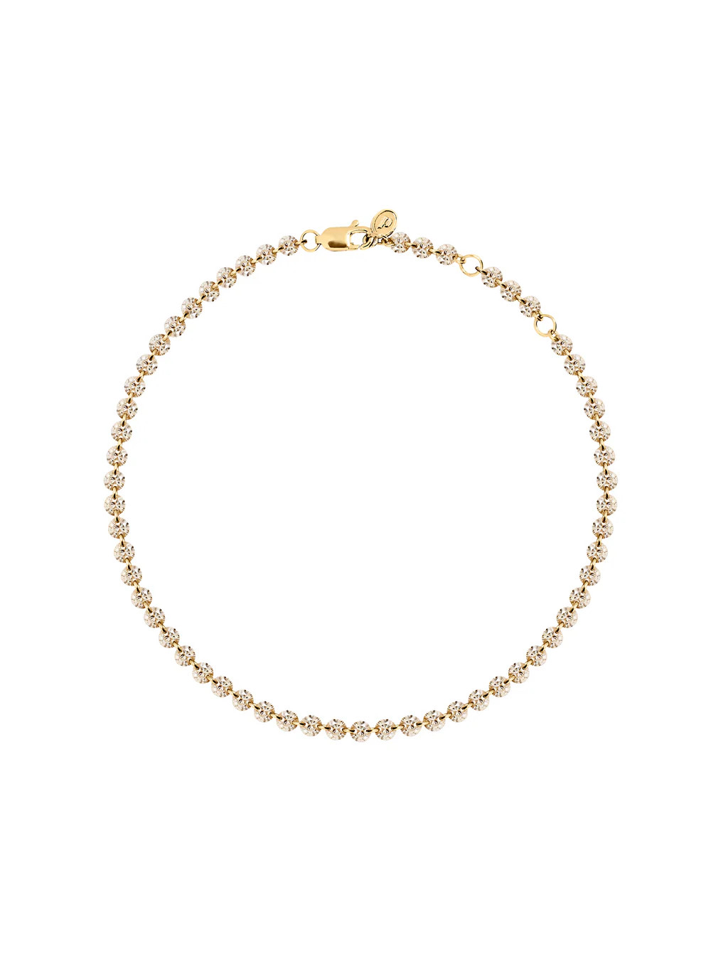 FLOATING ETERNITY ANKLET IN 3.5MM HONEY MOISSANITE | Dorsey