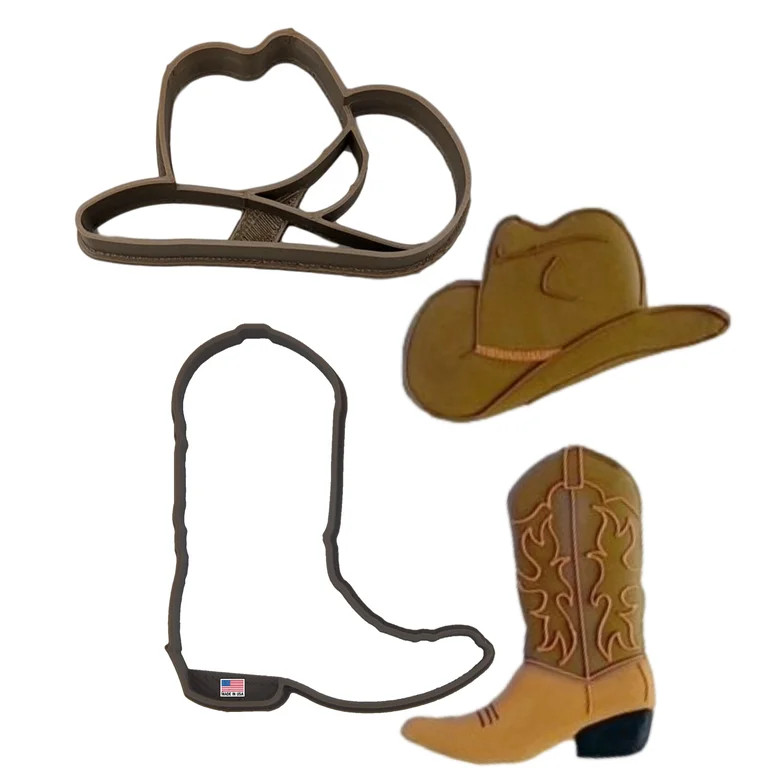 COWBOY COOKIE CUTTERS Wild West Country Cowboy Cowgirl Boot And Rustic Western Rodeo Hat Cookie C... | Walmart (US)
