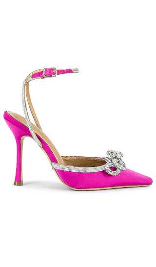 Eros Pump in Pink Satin | Revolve Clothing (Global)