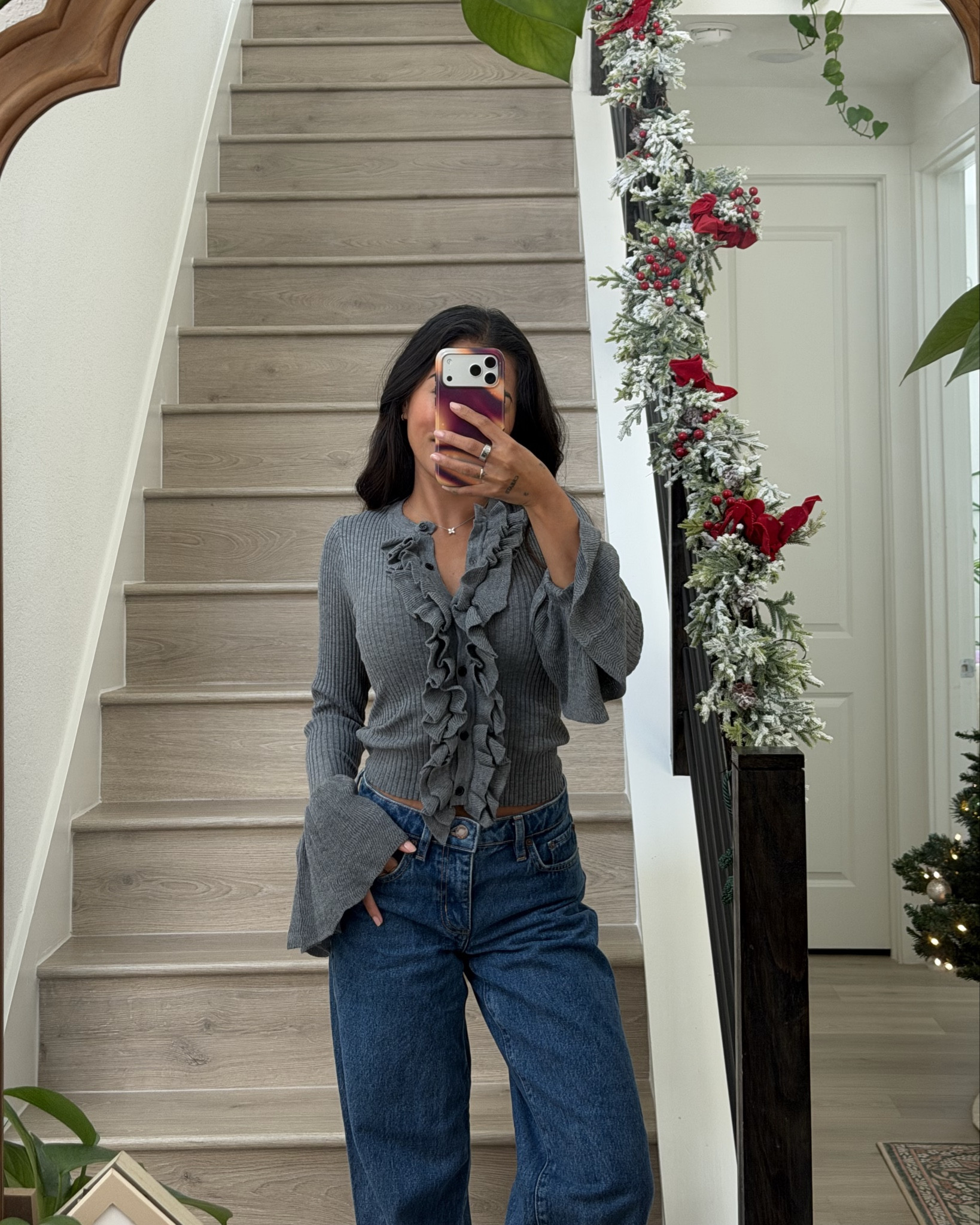 ruffles and jeans! 

#LTKPetite #LTKgrwm #LTKFindsUnder50