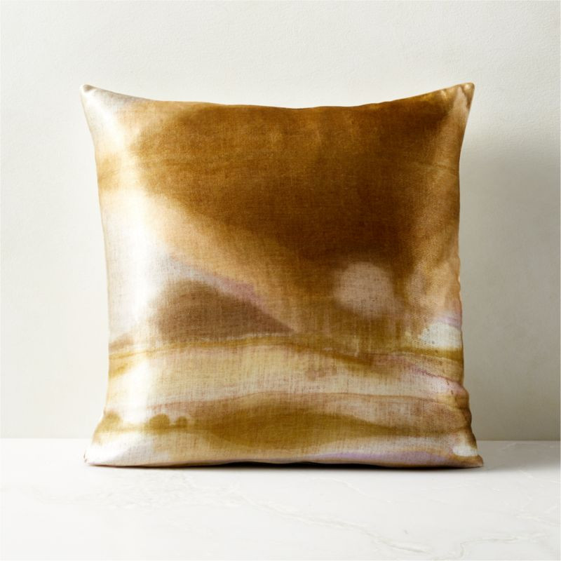 18'' Dreamscape Watercolor Modern Throw Pillow | CB2 | CB2
