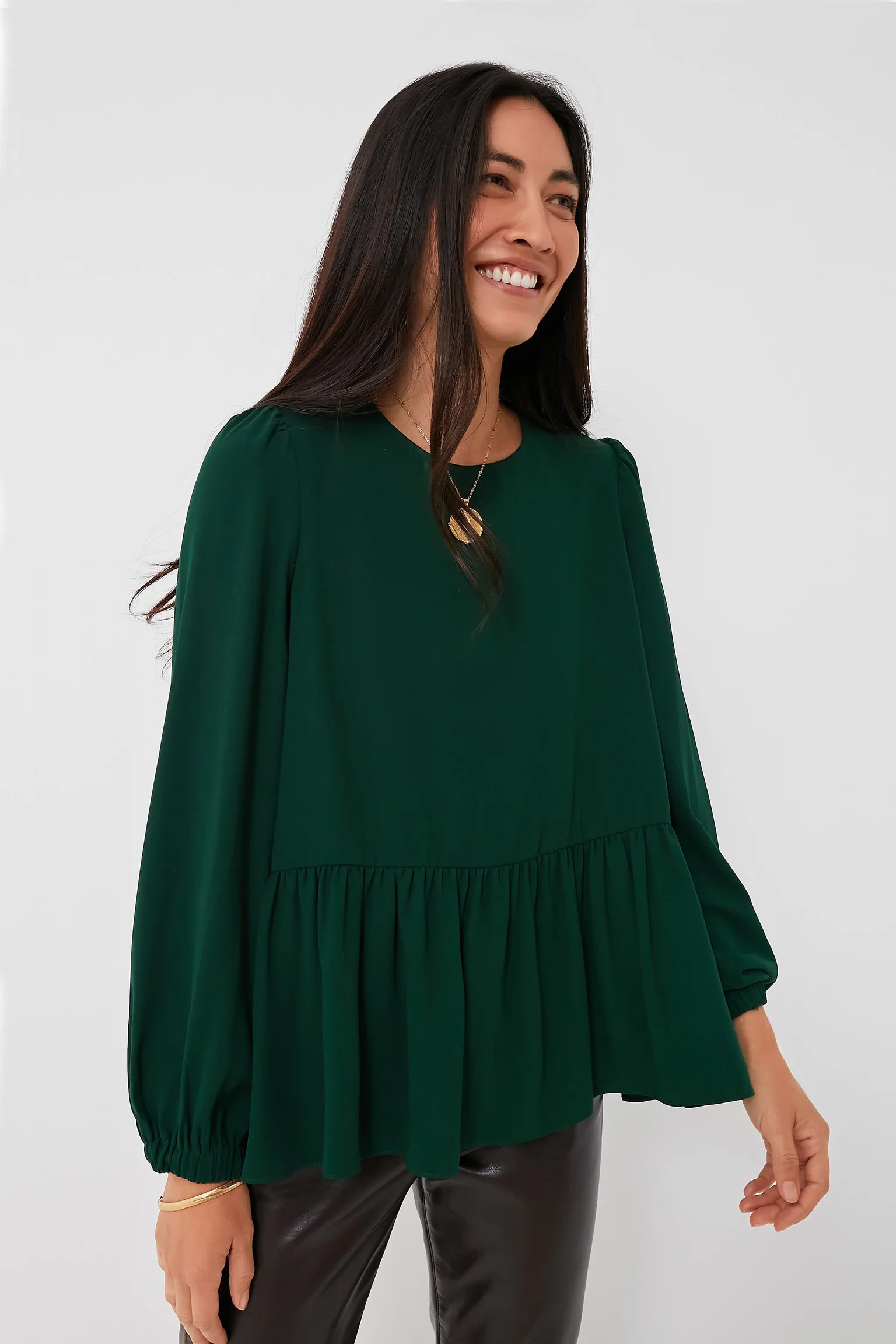 Leopard Carlota Peplum Blouse | Tuckernuck (US)
