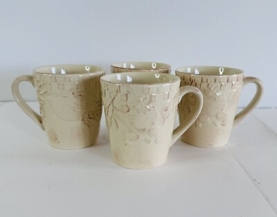 Signature Housewares Home Grown Lite Riviera Van Beers Handled Mugs Set Of 4 | eBay US