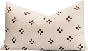 Crumbs Home Modern Farmhouse Fall Linen Indoor Outdoor Lumbar Pillow Cover Only, 12"x20" Water Re... | Amazon (US)