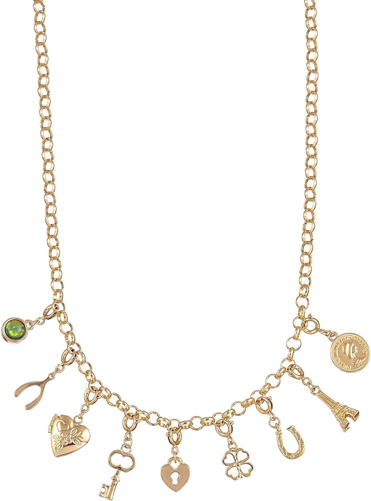 Rambling Rose Bohemia Gold Color Crystal Star Moon DIY Necklace,Tassel Pendant Necklaces,For Wome... | Amazon (US)