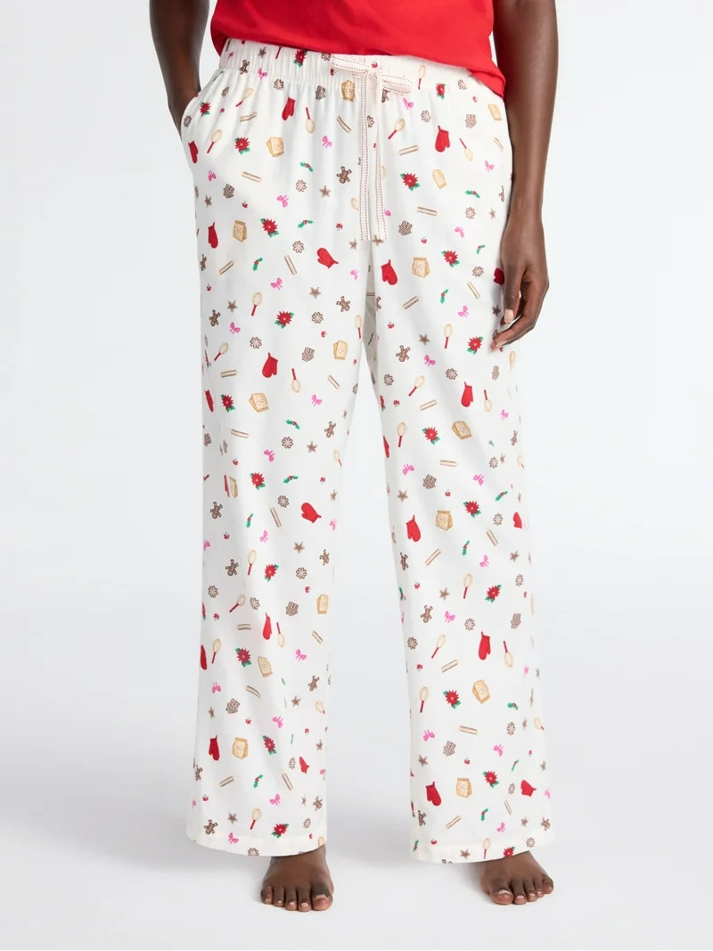 Joyspun Women's Flannel Sleep Pants, 30'' Inseam, Sizes XS-3X | Walmart (US)