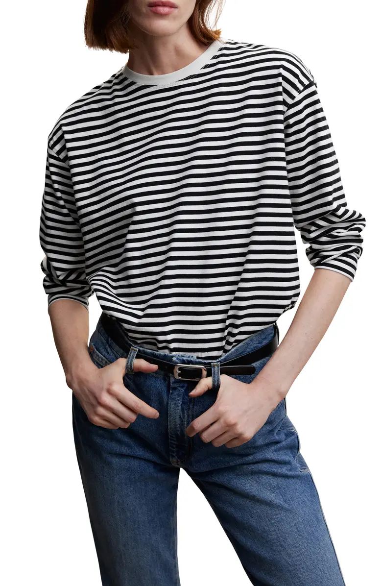 Stripe Long Sleeve Cotton T-Shirt | Nordstrom