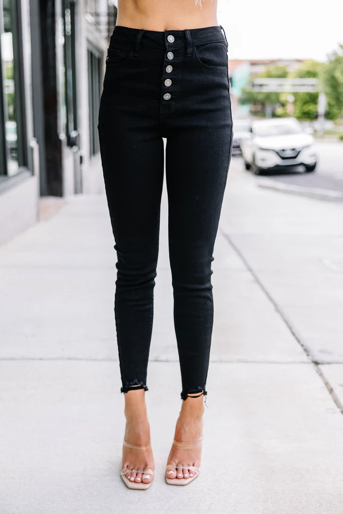 KanCan: Going Up Black High Waist Skinny Jeans | The Mint Julep Boutique