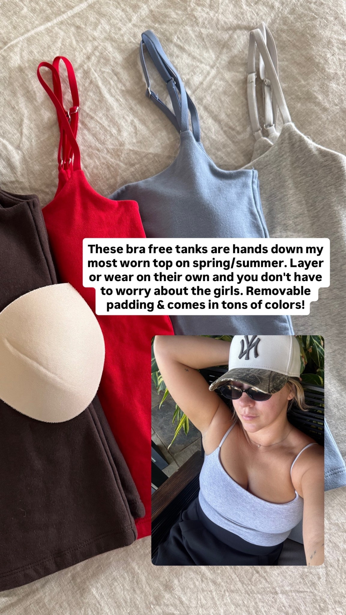 On sale! Stack code SPRINGAF! The best bra free tanks for spring and summer I wear a M. 

#LTKSeasonal #LTKSaleAlert #LTKMidsize