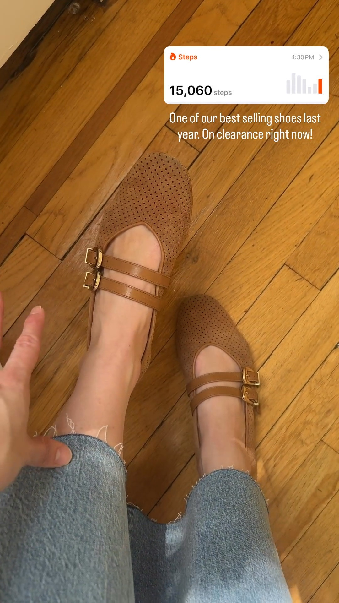 Comfy suede flats from last year restocked and on clearance. Wearing 7 (sized up 1/2 if between). 20k step tested

#LTKSaleAlert