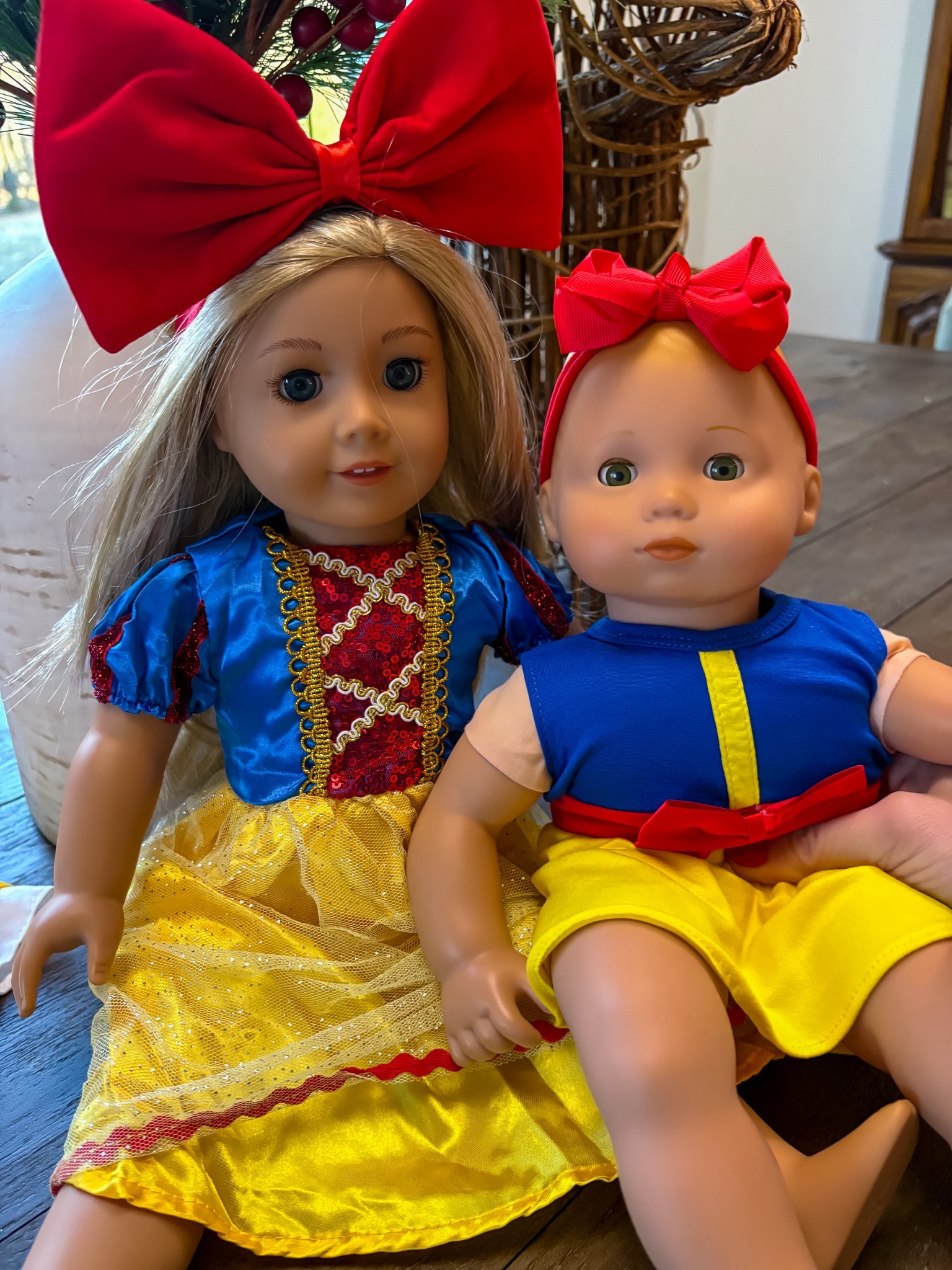 If it’s an American Girl Doll Christmas at your house then every little girl needs these princess dresses to go along with their new babies!!!!