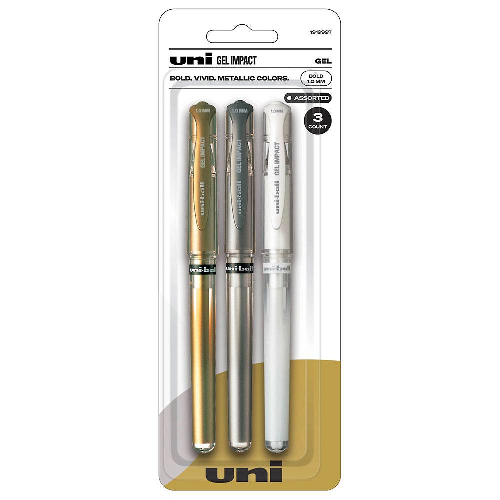Uni-ball Signo Metallic Gel Impact Bold Point Pens | Paper Source | Paper Source