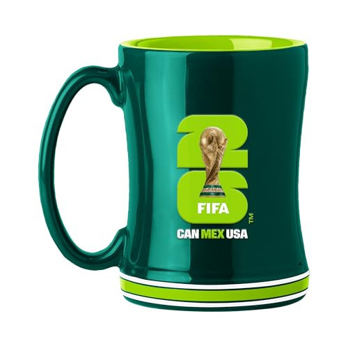 HONAV Mexico Soccer FIFA World Cup 2026 14oz Sculpted Relief Mug – Bold Ceramic Coffee Cup With Raised Design – Great Gift For Soccer Fans & Collectors | Amazon (US)