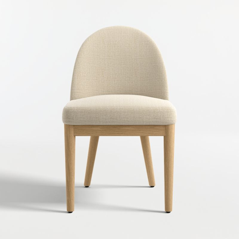 Ana Ivory Natural Wood Dining Chair + Reviews | Crate & Barrel | Crate & Barrel