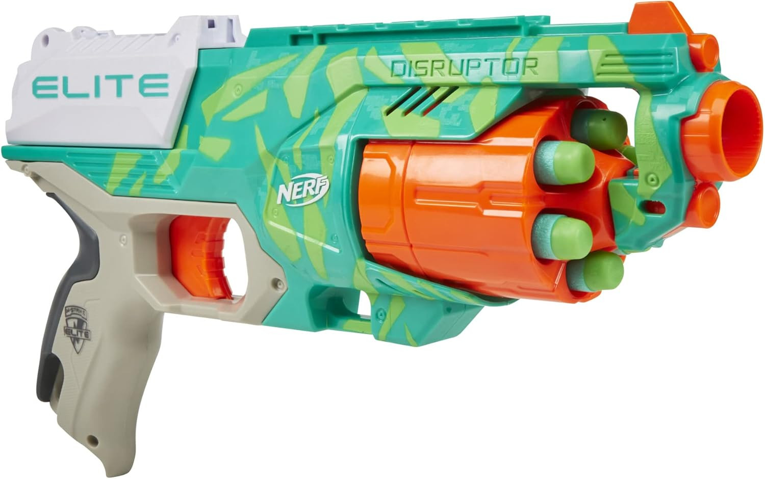 NERF Elite Disruptor Dynamic Green Dart Blaster, Rotating Drum, Slam Fire, Kids Outdoor Toys for ... | Amazon (US)