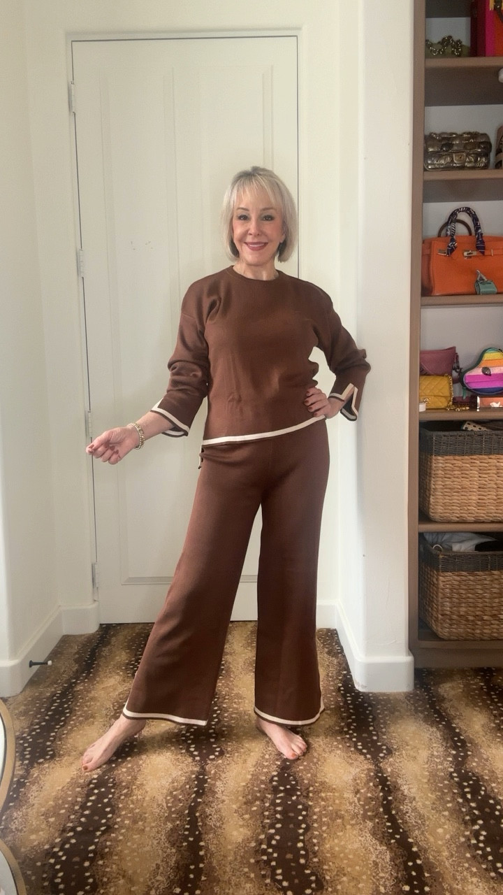 2 piece knit sets going viral. I have several styles now and this one also comes in short sleeves and other colors. 
@amazonfashion 

#LTKover40 #LTKSeasonal #LTKfindsunder50