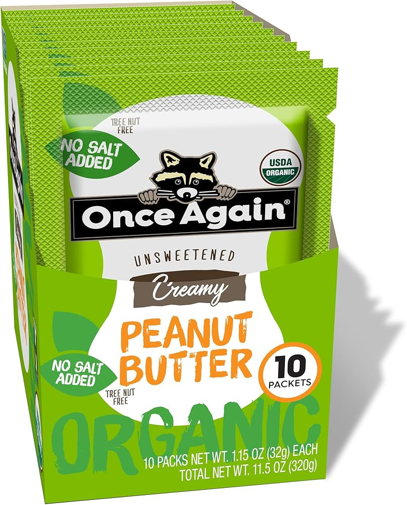 Once Again Organic Peanut Butter Packets - Individual Peanut Butter Packets for Snacks, Travel, L... | Amazon (US)