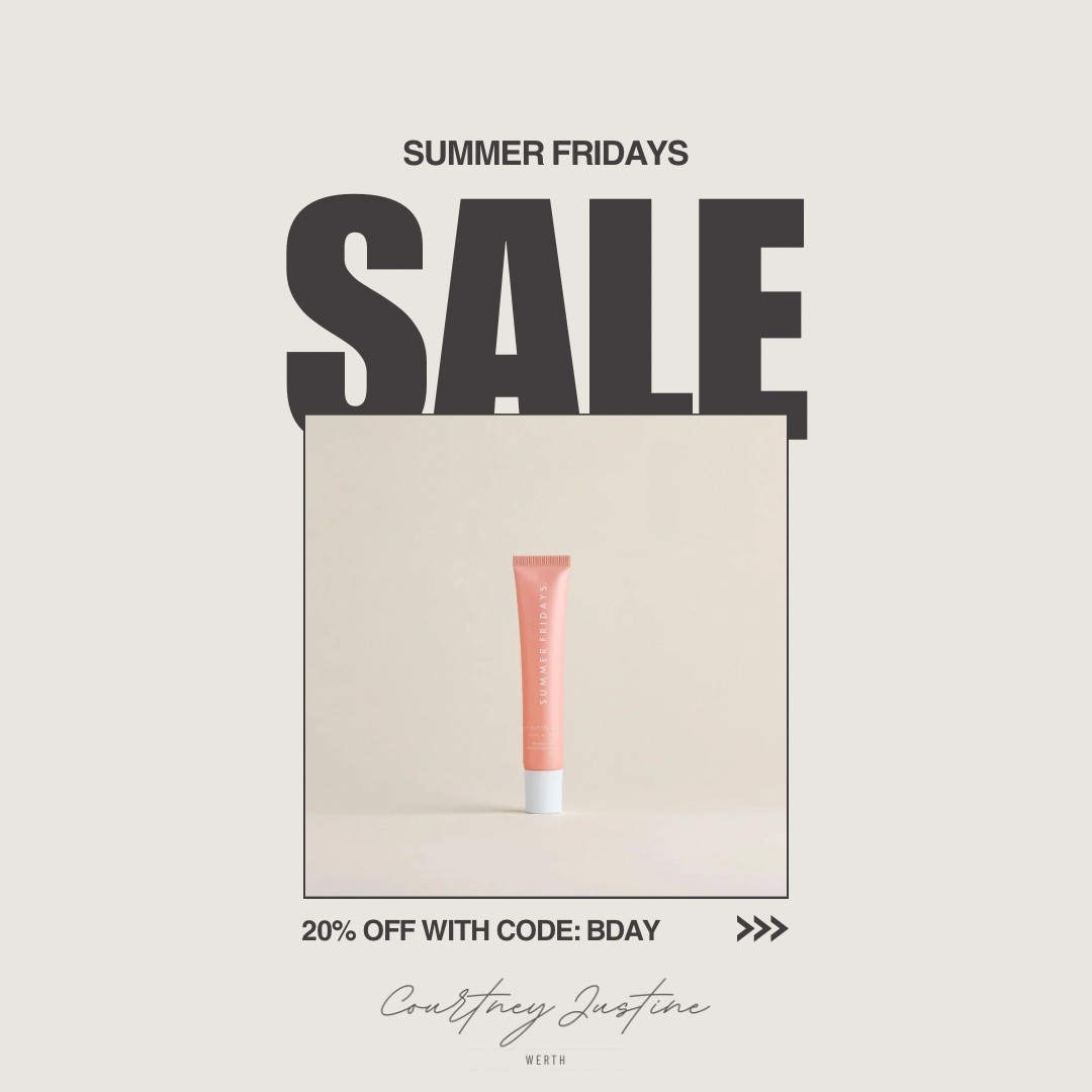 Summer Fridays Birthday Sale / 20% Off With Code: BDAY / Lip Butter Balm / Birthday Cake / Light Pink Shimmer 💕✨

#LTKSaleAlert #LTKStyleTip #LTKBeauty