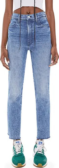 MOTHER The Hustler High Waist Frayed Ankle Flare Jeans | Nordstrom | Nordstrom