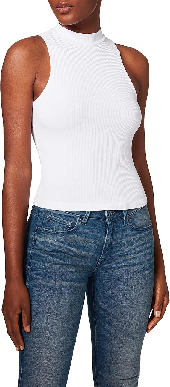 NA-KD Damen Ribbed Jersey Top Hemd | Amazon (DE)