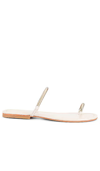Discreet Sandal in Cream Silver | Revolve Clothing (Global)