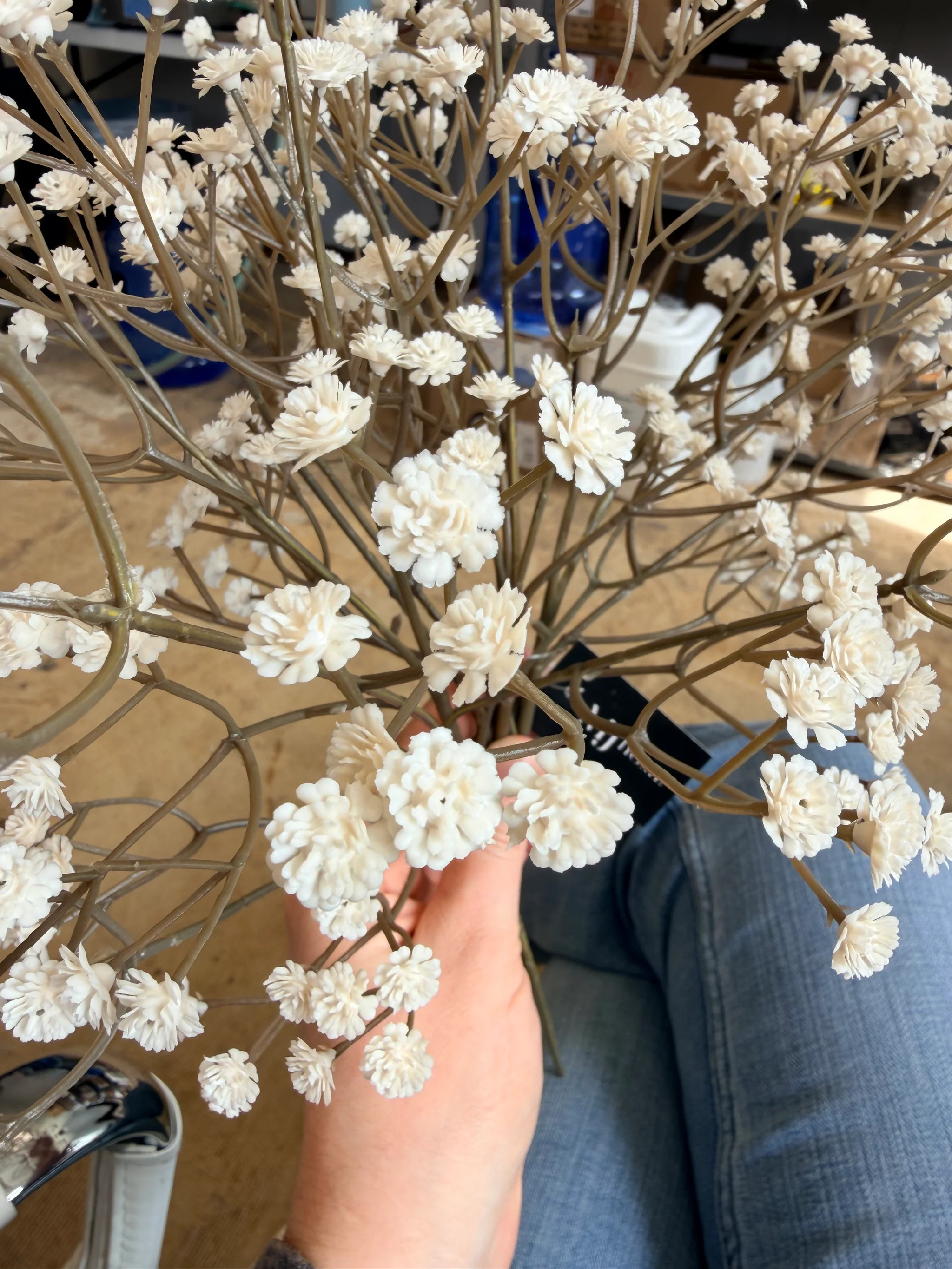 Ivory Real Touch Baby's Breath Bunch | MJHome