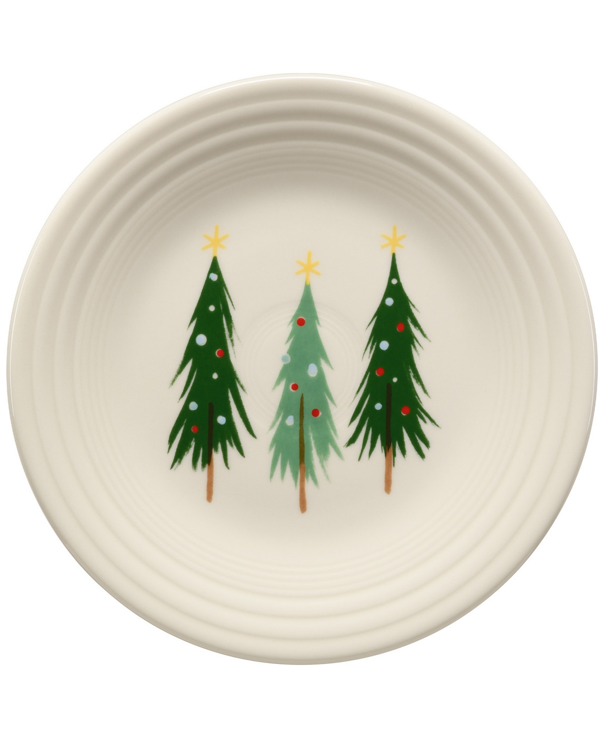 Fiesta Jolly Christmas Three Trees Classic Rim 9" Luncheon Plate - Three Trees | Macy's