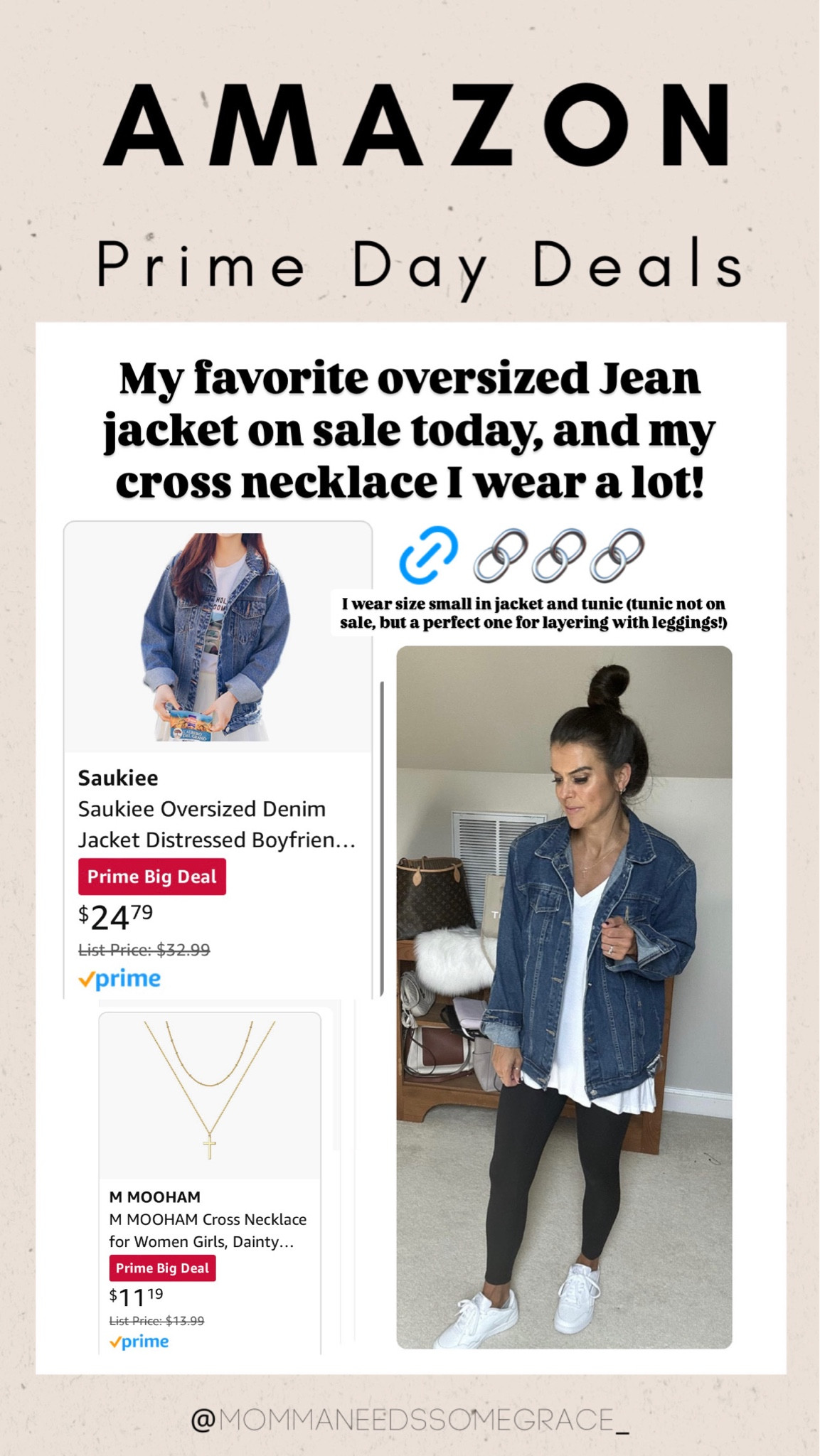 Oversized denim jacket on sale! 

#LTKSaleAlert #LTKFindsUnder100 #LTKxPrimeDay