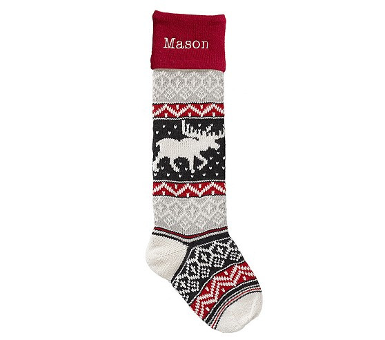 Natural Fair Isle Christmas Stocking Collection | Pottery Barn Kids