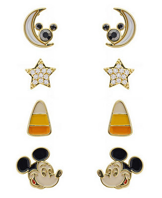 Minnie Mouse Cubic Zirconia Earrings Set | Macy's