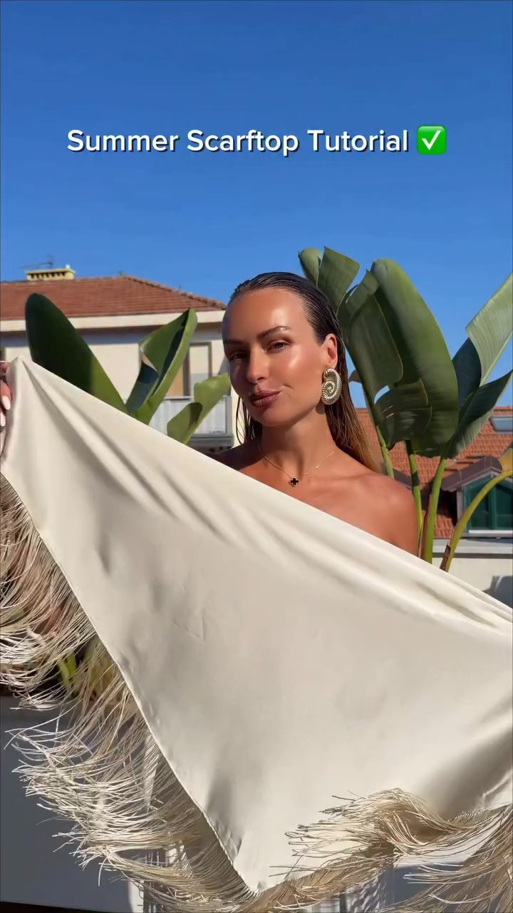 Fringe scarftop tutorial (to save for your next vacation💾) So einfach, so schön🤌🏻 Comment SHOP to get outfit links🔗
#scarftop #fashionhacks #stylehacks #fringescarf #summeroutfits