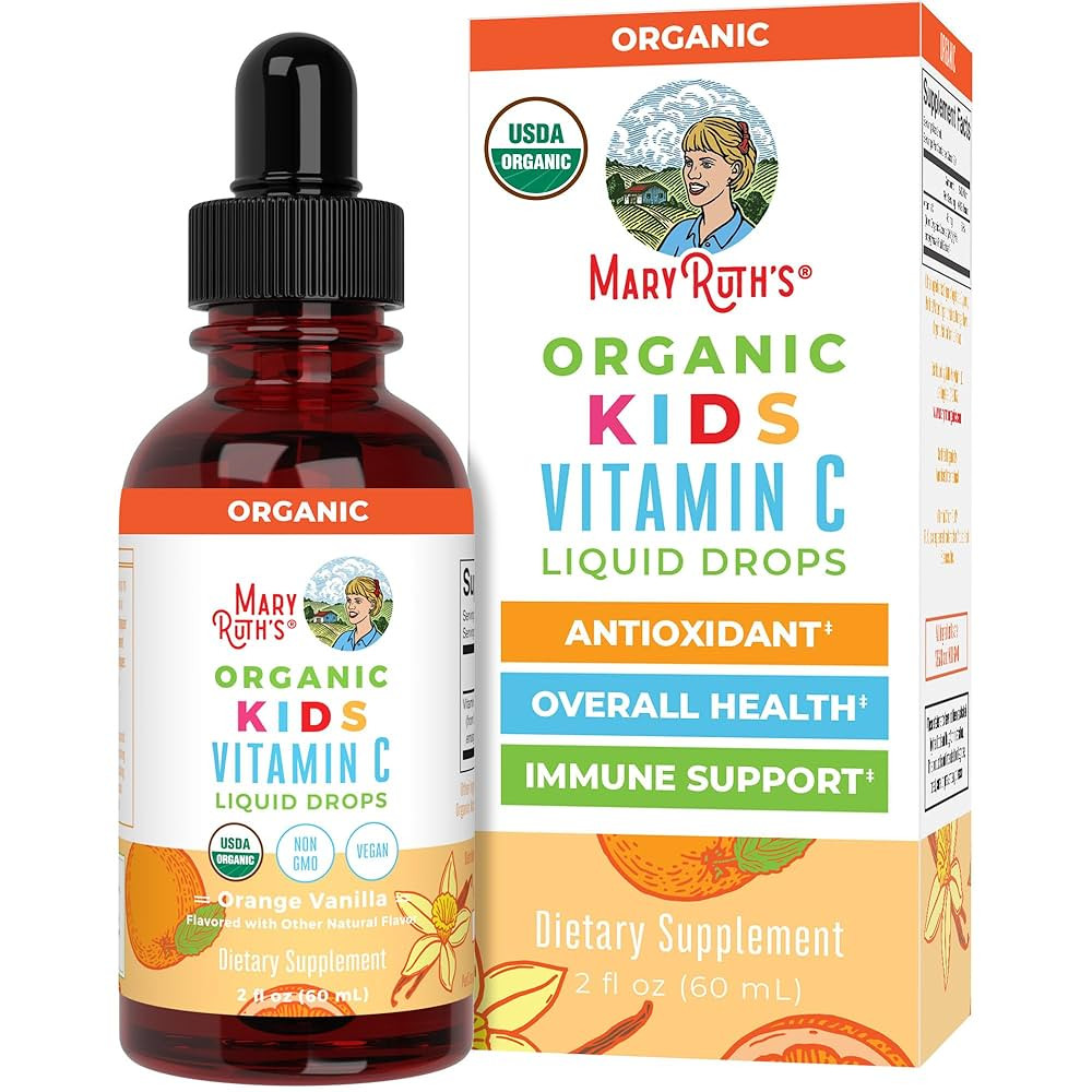 MaryRuth Organics USDA Kids Vitamin C Drops | Vegan Immune Support Supplement for Ages 4-13 | Imm... | Amazon (US)