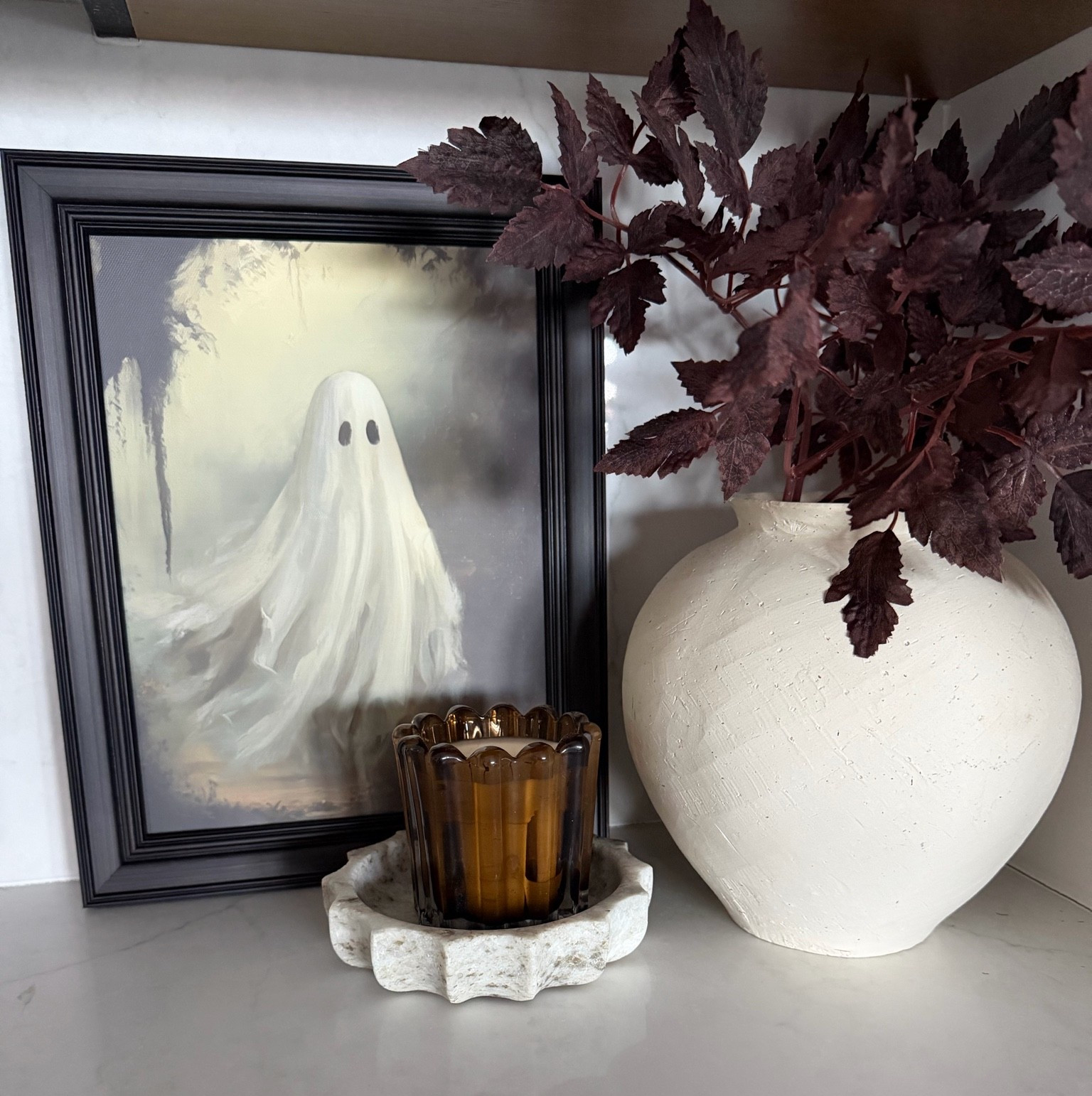 Falloween,halloween decor,ghost art,target,fall stems

#LTKSeasonal #LTKHome