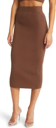 Open Edit Knit Midi Skirt | Nordstrom | Nordstrom