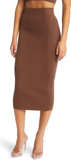 Open Edit Knit Midi Skirt | Nordstrom | Nordstrom