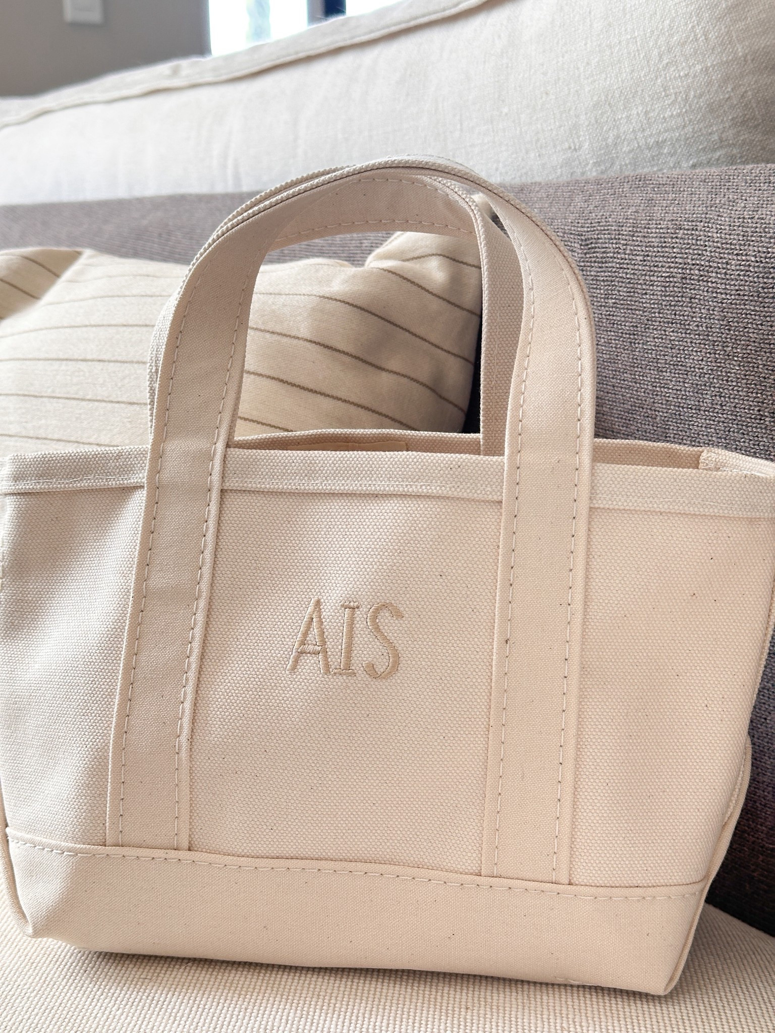 Getting such a kick out of my mini boat & tote! Instead of a traditional monogram I opted for an acronym of one of my dad’s frequently used sayings. 

I plan to order these for my nieces and step-son for Christmas. They’re well acquainted with Grandpa’s acronym.

I think the mini B&T will make a great holiday gift for my friends too … with their monogram or business initials. It’s never too early to start holiday shopping.

#boatandtote

#LTKFindsUnder50 #LTKFindsUnder100 #LTKStyleTip