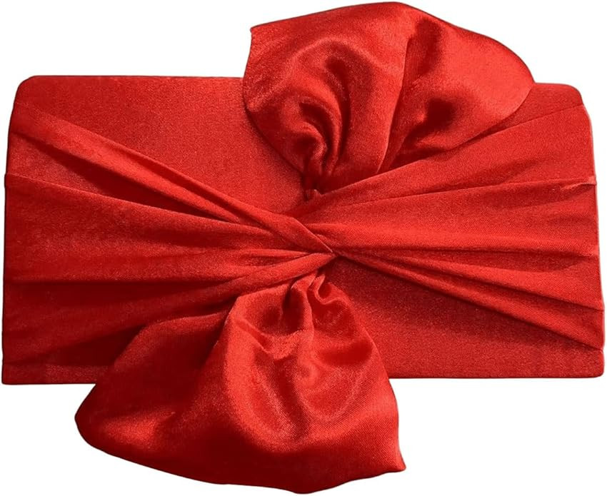 Verdusa Women's Twist Satin Clutch Evening Handbags Crossbody Bag Party Purses | Amazon (US)