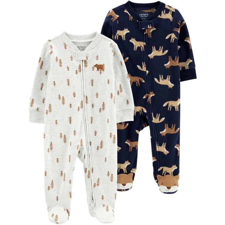 Carter's Child of Mine Baby Boys, Sleep N Play, 2-Pack, Sizes Preemie-6/9 Months | Walmart (US)