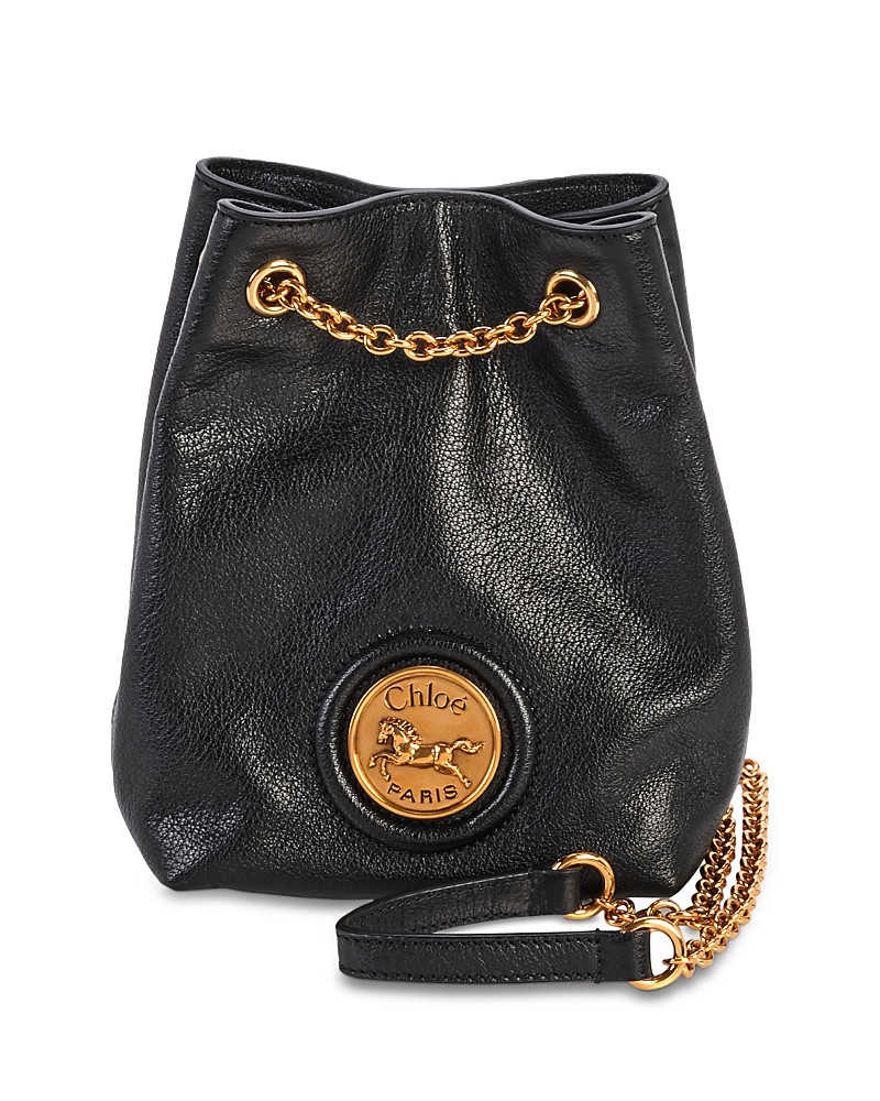Chloe Horse Medal Mini Leather Bucket Bag | Bloomingdale's (US)