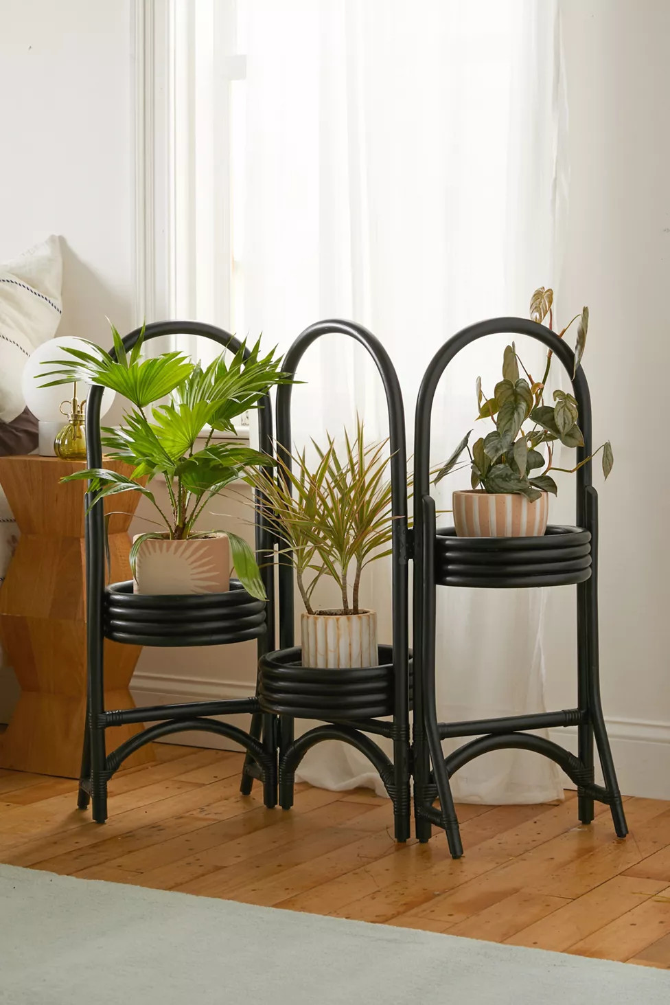 Rattan Tiered Plant Stand | Urban Outfitters (US and RoW)