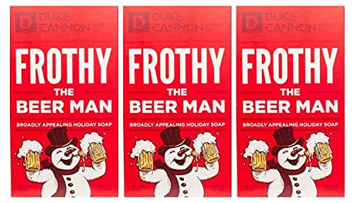 Duke Cannon Supply Co. Big Ass Brick of Soap Bar for Men Holiday Edition Frothy the Beer Man (Woo... | Amazon (US)