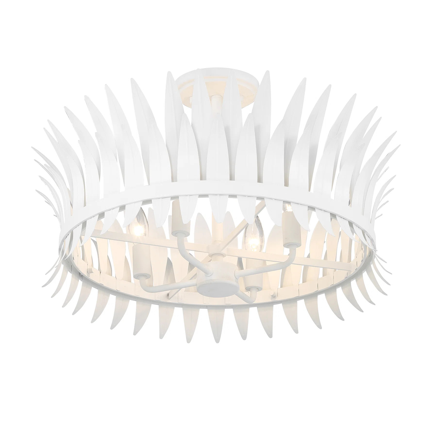 Hend Flush Mount in Bisque White | Wayfair North America
